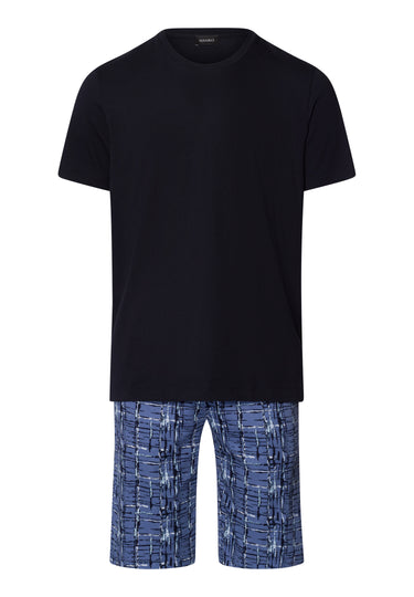 Night And Day S/Slv Pajama | Liquid Check 79267-2354